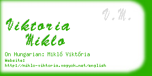 viktoria miklo business card