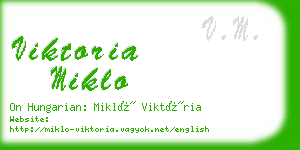 viktoria miklo business card